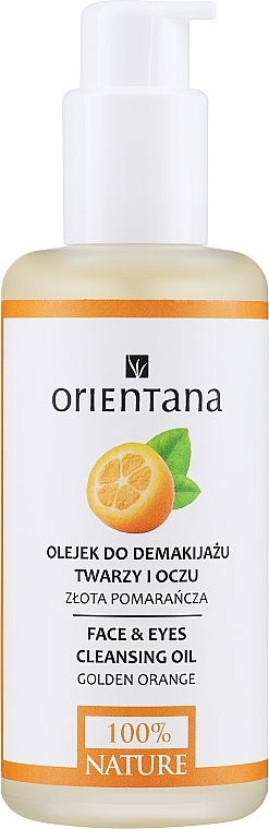 Makeup Remover Oil - Orientana Golden Orange Face & Eyes Cleansing Oil — photo N1