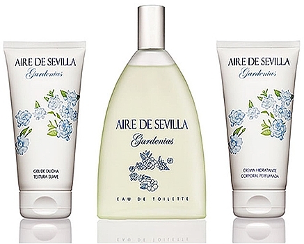 Instituto Espanol Aire De Sevilla Gardenias - Set (edt/150ml + cream/150ml + sh/gel/150ml) — photo N4