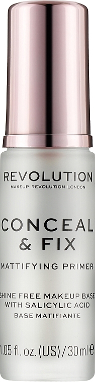 Mattifying Face Primer - Makeup Revolution Conceal & Fix Mattifying Primer — photo N1