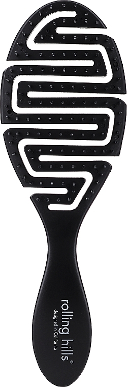 Quick Dry Hair Brush, black - Rolling Hills Quick Dry Brush Maze — photo N9