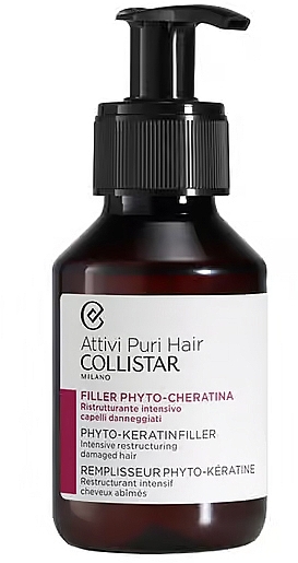 Intensive Hair Restoration Filler - Collistar Attivi Puri Hair Phyto-Keratin Filler — photo N1