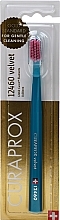 Fragrances, Perfumes, Cosmetics Toothbrush, blue with pink bristles - Curaprox Velvet CS 12460