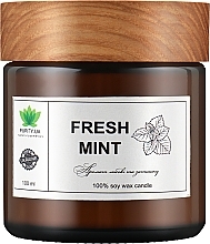 Fresh Mint Scented Candle, in jar - Purity Candle — photo N3