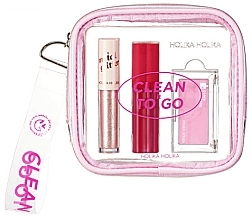 Fragrances, Perfumes, Cosmetics Set - Holika Holika Clean It To Go Kit (glitter/3.4 g + tint/3 g + blusher/3.3 g)