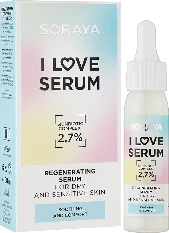 Regenerating Serum for Dry & Sensitive Skin - Soraya I Love Serum — photo N2