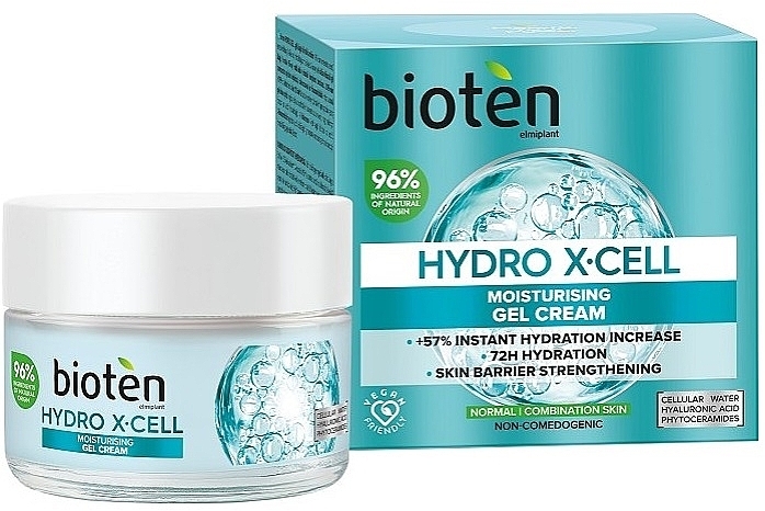 Face Cream Gel - Bioten Hydro X-Cell Moisturising Gel Cream — photo N1