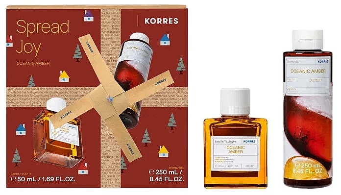 Korres Oceanic Amber Spread Joy - Set (edt/50 ml + sh/gel/250 ml) — photo N1