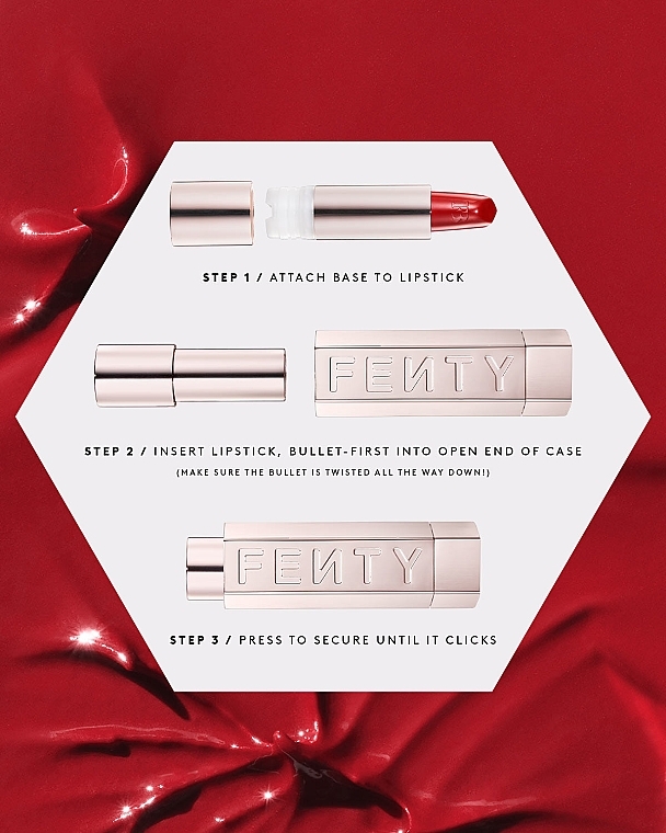Lipstick Case - Fenty Beauty Icon Refillable Semi-Matte Lipstick Case Original — photo N3