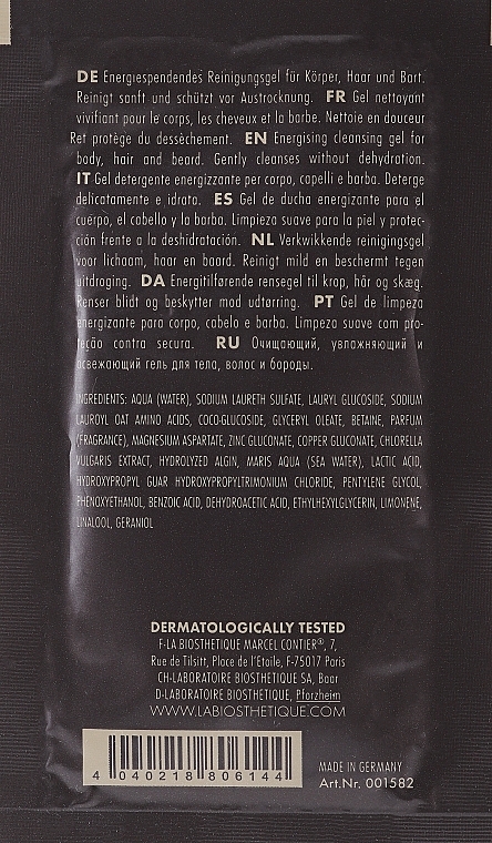 Body, Hair & Beard Wash - La Biosthetique Homme Hair Beard Body Wash (sample) — photo N2