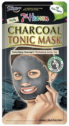 Facial Charcoal Sheet Mask - 7th Heaven Charcoal Tonic Sheet Mask — photo N1