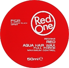 Watery Hair Wax - RedOne Aqua Hair Gel Wax Full Force Red — photo N1