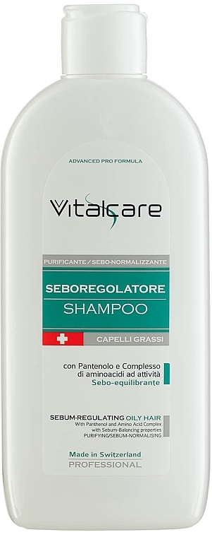 Sebum-Regulating Shampoo - Vitalcare Professional Made In Swiss Sebum-Regulating Shampoo — photo N1