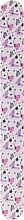 Fragrances, Perfumes, Cosmetics Nail File 150/220, 7446, white with lilac butterflies - Top Choice