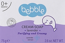 Kids Cream Soap with Lavender Extract - Bebble Cream-Soap With Lavander — photo N1