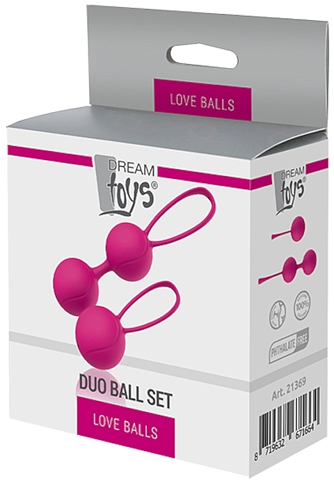 Kegel Balls, 2 pcs - Dream Toys Love Balls Duo Ball Set — photo N4