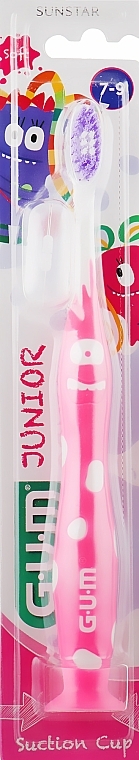 Junior Monster Toothbrush, pink - G.U.M Toothbrush — photo N1