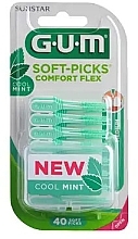 Mint Interdental Brushes - GUM Soft-Picks Medium Comfort Flex Mint — photo N1