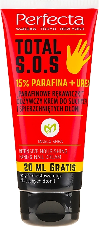 Nourishing Cream "Paraffin Gloves" - Perfecta Total S.O.S Intensive Nourishing Hand & Nail Cream — photo N1