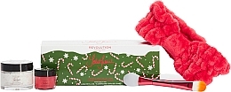 Set - Revolution Skincare x Jake Jamie Candy Cane Christmas Gift Set (mask/50ml + lip/mask/15ml + brush/1pc + headband/1pc) — photo N2