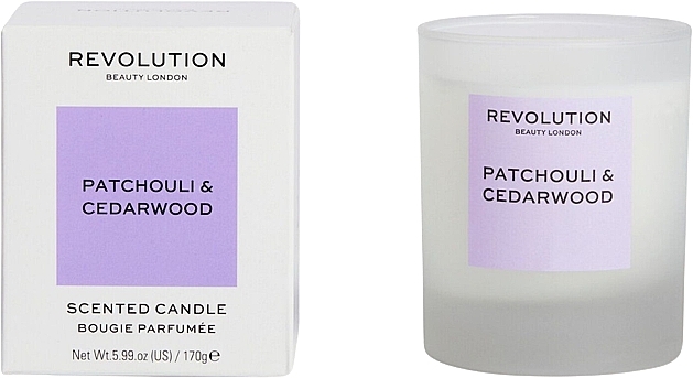 Patchouli & Cedarwood Scented Candle - Makeup Revolution Patchouli & Cedarwood Scented Candle — photo N1