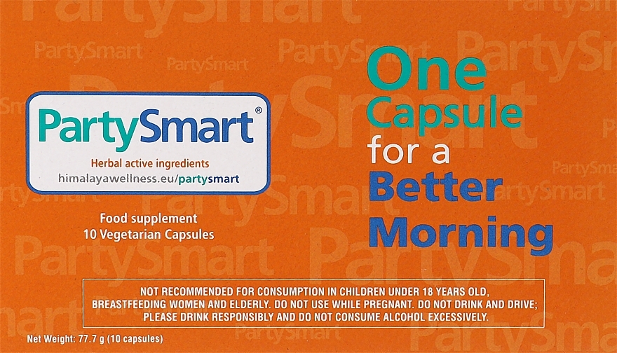 Dietary Supplement 'PartySmart' - Himalaya Herbal Healthcare PartySmart — photo N1