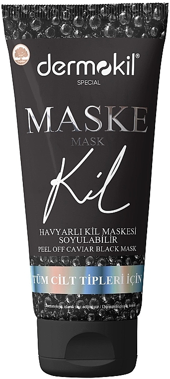 Peel-Off Face Mask - Dermokil Peel Off Caviar Black Clay Mask — photo N1