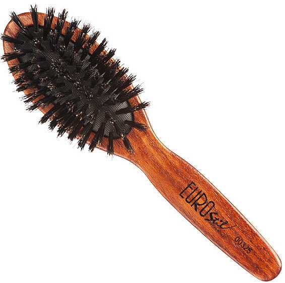 Natural Bristle Wooden Hair Brush, 00325 - Eurostil — photo N4