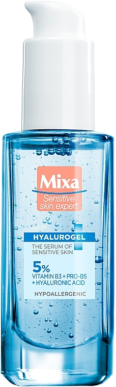 Moisturizing Serum for Sensitive Skin with Hyaluronic Acid and Vitamin B3 - Mixa Hyalorugel — photo N1