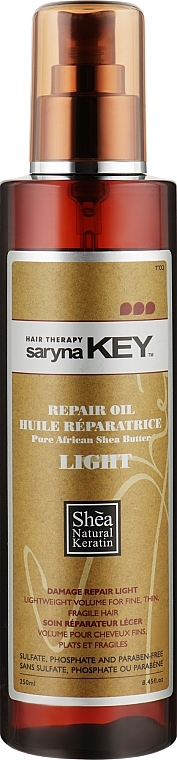 Repairing Lightweight Shea Butter - Saryna Key Damage Repair Oil Pure African Shea Butter Light — photo N7