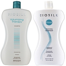 Fragrances, Perfumes, Cosmetics Set - BioSilk Set (shm/1000ml + mask/1000ml)