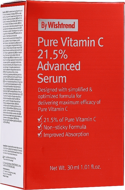 Concentrated Vitamin C Facial Serum - By Wishtrend Pure Vitamin C 21.5% Advanced Serum — photo N2