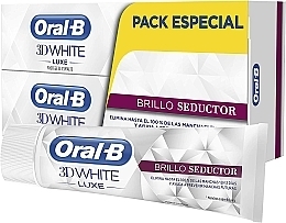 Fragrances, Perfumes, Cosmetics Set - Oral-B 3D White Luxe (toothpaste/2x75ml)