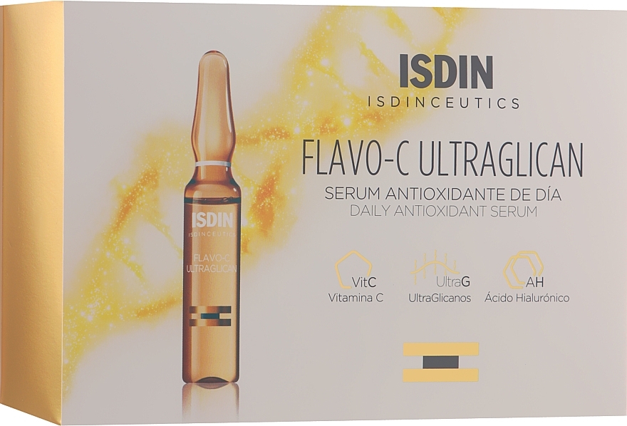 Antioxidant Day Face Serum - Isdin Isdinceutics Flavo- C Ultraglican Serum Antioxidante De Dia — photo N4