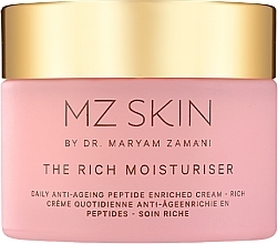 Fragrances, Perfumes, Cosmetics Repairing & Moisturizing Face Cream - MZ Skin The Rich Moisturiser Daily Anti-Aging Peptide Enriched Cream