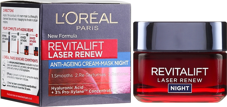 Renew Night Cream-Mask - L'Oreal L'Oreal Paris Revitalift Laser Renew Night Cream-Mask — photo N1