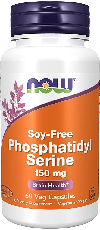 Phosphatidylserine, soy-free, 150 mg - Now Foods Phosphatidyl Serine Soy-Free — photo N1