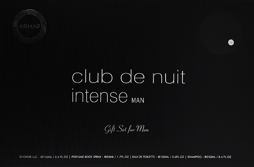 Armaf Club De Nuit Intense Man - Set (edt/105ml + deo/spray/50ml + sh/gel/100ml + sh/250ml) — photo N1