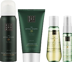 Set - Rituals The Ritual Of Jing Treat Gift Set (sh/foam/50ml + b/scrub/70ml + dry/oil/50ml + mist/20ml) — photo N2