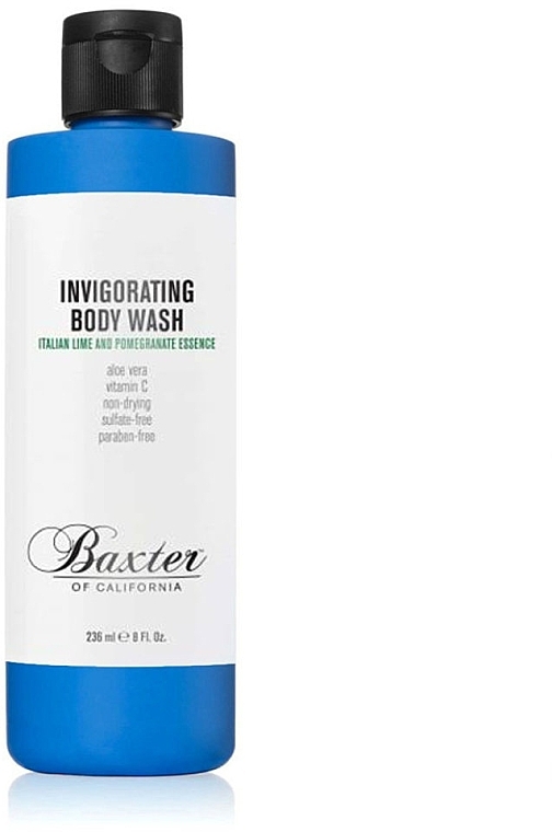 Shower Gel - Baxter of California Invigorating Body Wash Italian Lime and Pomegranate — photo N1