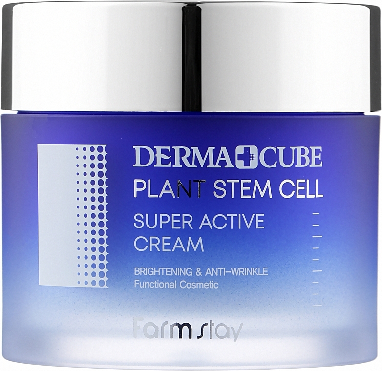 Anti-Aging Stem Cells Cream - FarmStay Derma Cube Plant Stem Cell Super Active Cream — photo N1