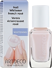 Optical Brightening Pink Nail Polish - Artdeco Nail Whitener French Rose — photo N4