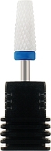 Ceramic Nail Drill Bit 'Cone', 610124, blue mark - Tufi Profi Premium — photo N1