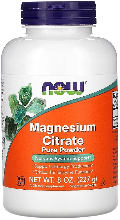 Minerals Magnesium Citrate, powder - Now Foods Magnesium Citrate Pure Powder — photo N1