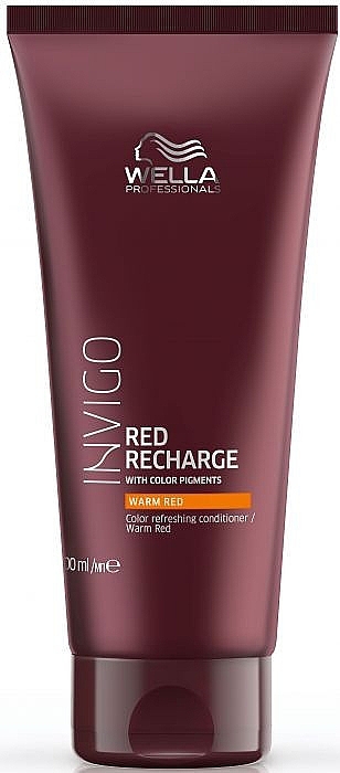 Conditioner for Warm Red and Copper Shades - Wella Professionals Invigo Color Recharge Warm Red Conditioner  — photo N1