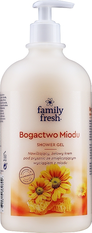 Moisturising Shower Cream Gel "Honey Richness" - Soraya Family Fresh Moisturizing Cream Shower Gel — photo N1