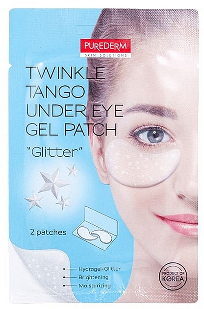 Hydrogel Eye Patch "Glitter" - Purederm Twinkle Tango Under Eye Gel Patch "Glitter" — photo N1