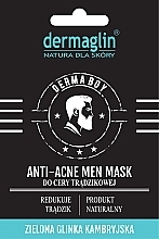 Men Face Mask "Anti-Acne" - Dermaglin Anti-Acne Men Mask — photo N2