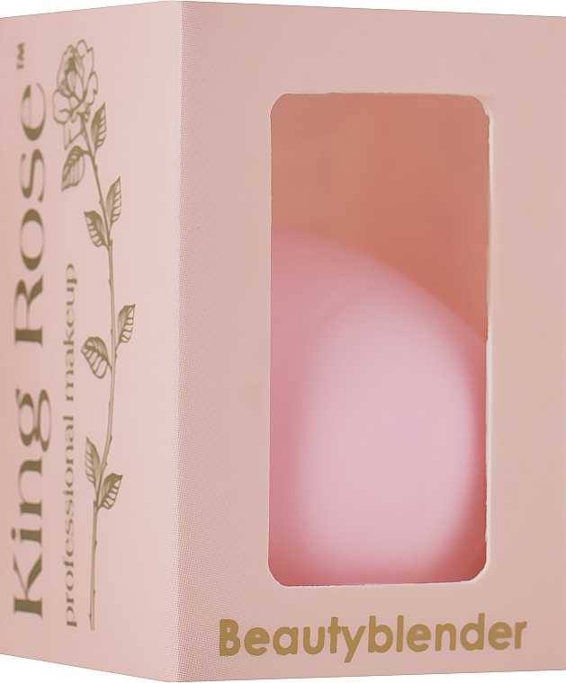 Drop Makeup Sponge, light pink - King Rose — photo N9