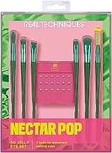 Fragrances, Perfumes, Cosmetics Set - Real Techniques Nectar Pop So Jelly Eye Set (brush/6pcs + rhineston/18pcs)