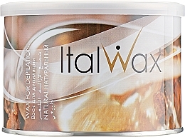 Warm Depilation Wax in Jar "Natural" - ItalWax — photo N1